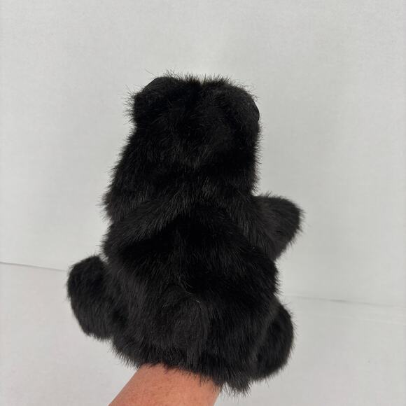 Folkmanis Baby Black Bear Hand Puppet Plush 9 Inch Full Body Small Realistic - Picture 6 of 11